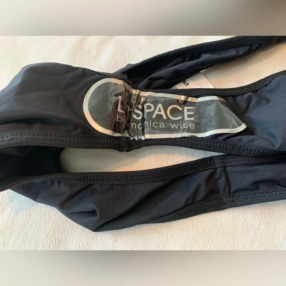 L*Space Bikini Set Jessy Top & Whiplash Bitsy Bottom Size XL Plaid Bathing Suit